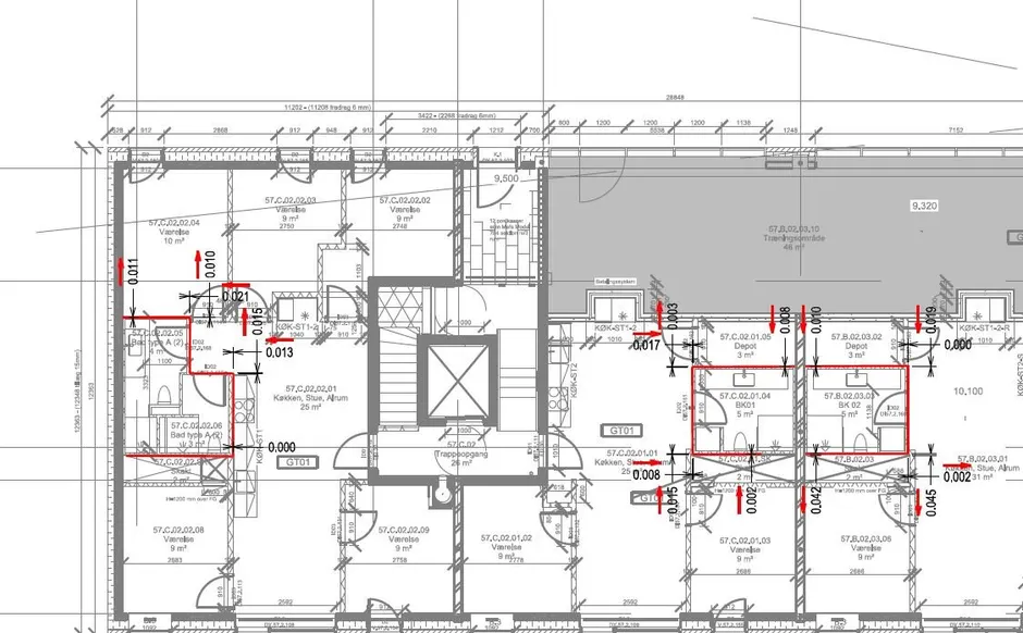 Badekabiner as-built dokumentation - projektbillede