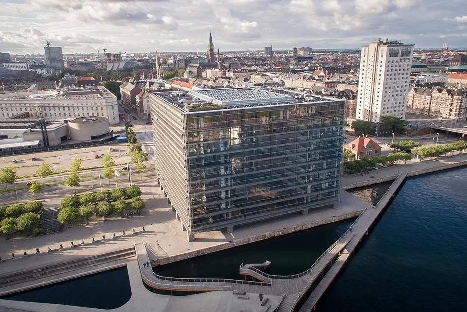 Luftfoto af Nykredits kontordomiciler - projektbillede